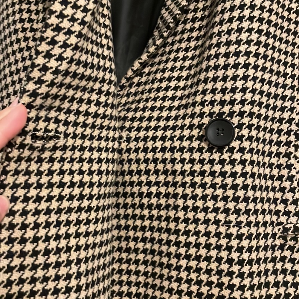 Houndstooth Blazer Size Medium - image 4